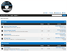 Tablet Screenshot of music-discussion.com